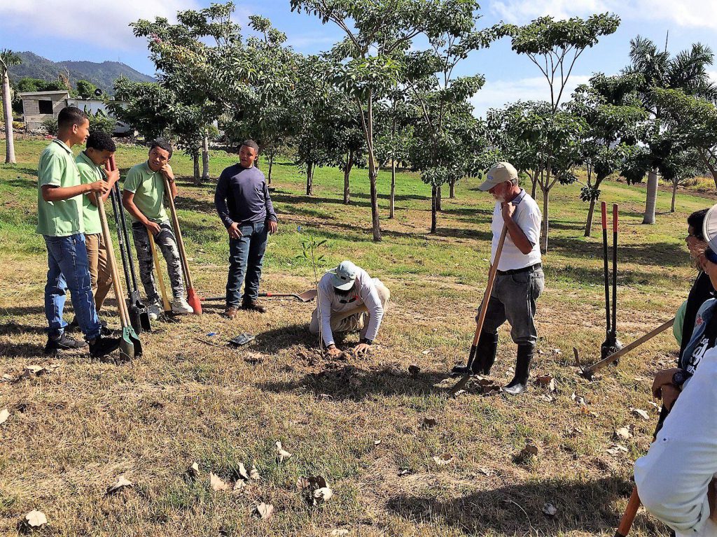 siembra de arboles en reserva natural de Maunabo