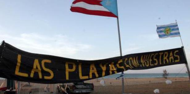campamento playa isla Verde Puerto Rico