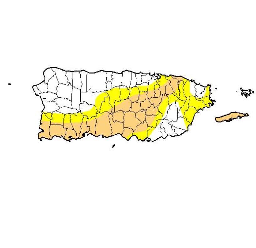 sequia moderada Puerto Rico
