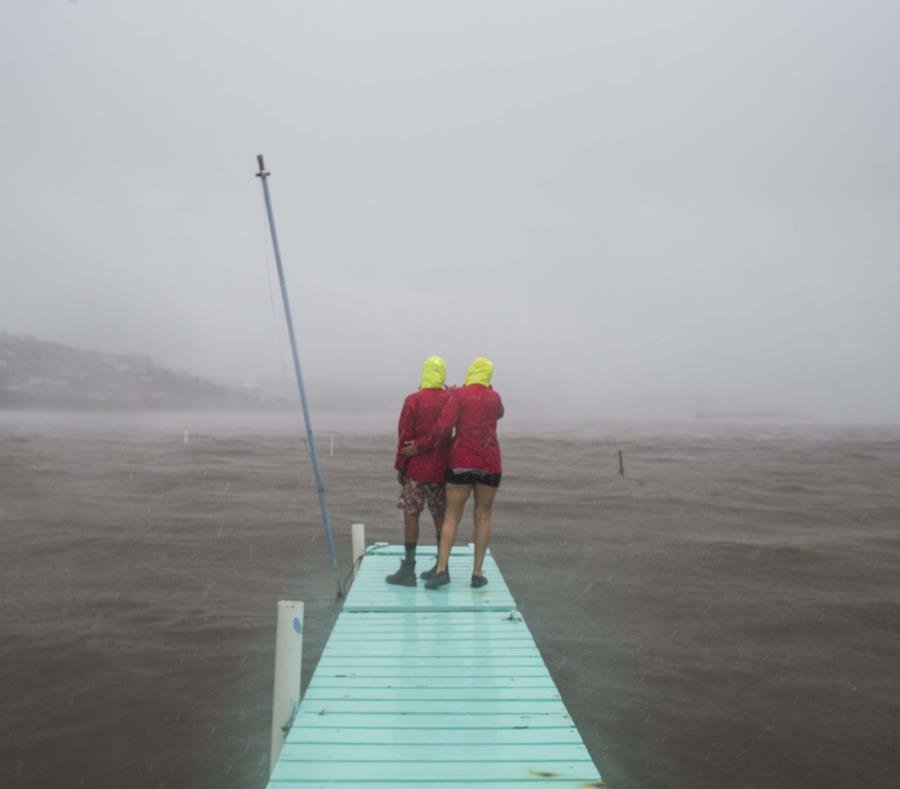 Lluvia Del Huracan Maria En La Isla Municipio De Culebra