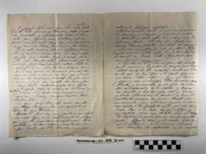 [Carta a Salvador Vives sobre invasión norteamericana a Puerto Rico], 13 de septiembre de 1898 Manuscrito, páginas 1 al 8 26.9 cm x 20.6 cm (10 5/8" x 8 1/8") Colección Para la Naturaleza, Fideicomiso de Conservación de Puerto Rico  PLN 001/003-018.011.003 #029
