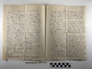 [Carta a Salvador Vives sobre invasión norteamericana a Puerto Rico], 13 de septiembre de 1898 Manuscrito, páginas 1 al 8 26.9 cm x 20.6 cm (10 5/8" x 8 1/8") Colección Para la Naturaleza, Fideicomiso de Conservación de Puerto Rico  PLN 001/003-018.011.003 #029