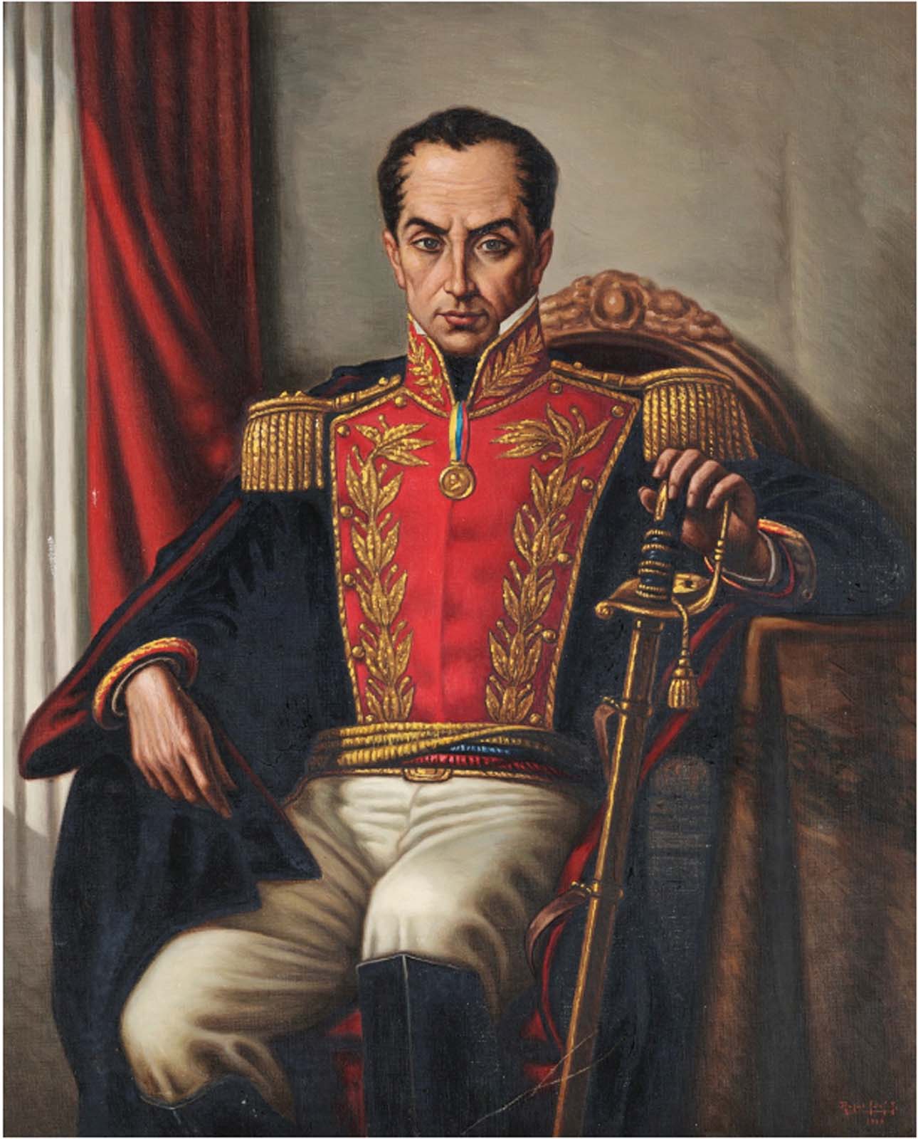 Rafael Felati, Simón Bolivar.